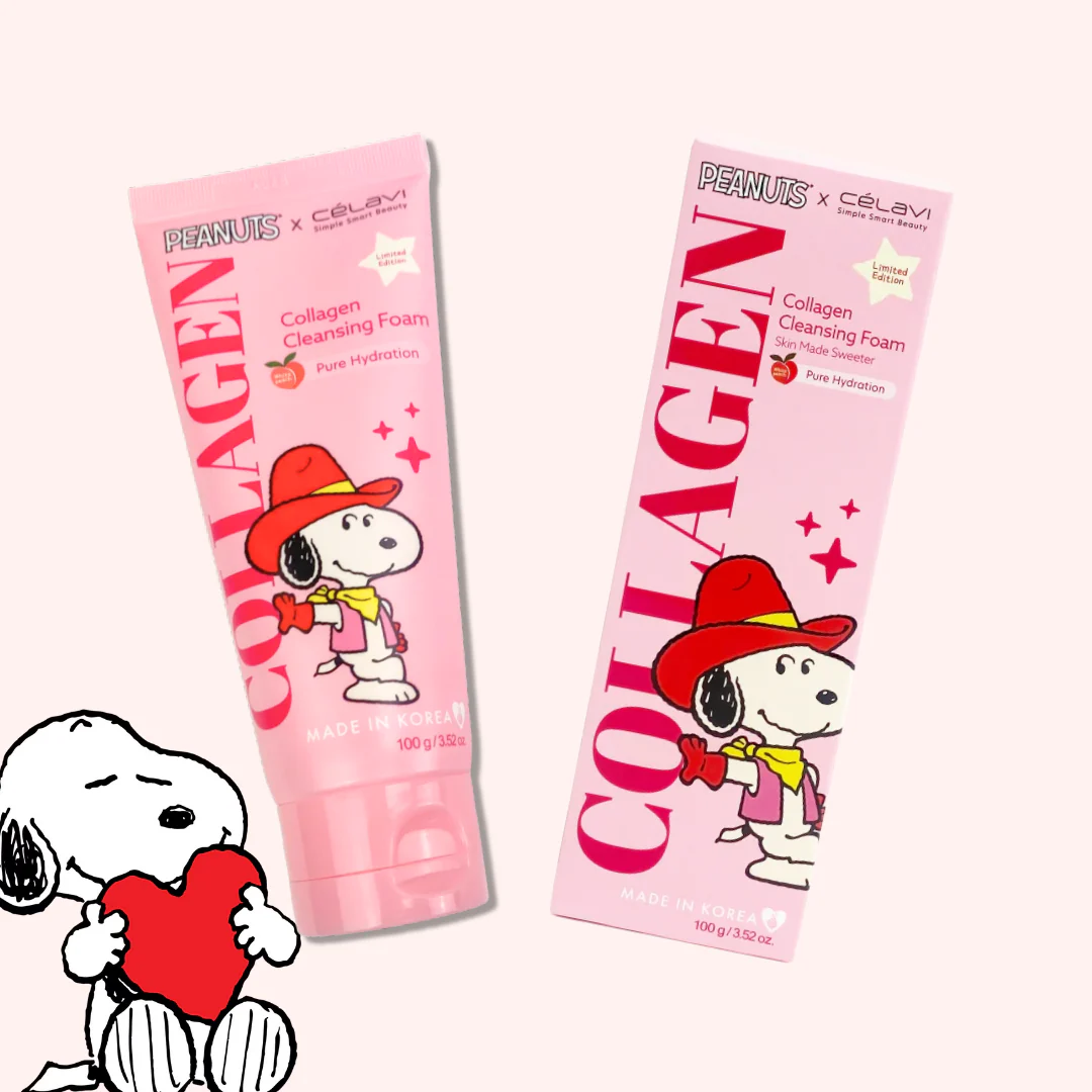 Espuma Limpiadora Celavi x Peanuts Collagen Cleansing Foam 100grs