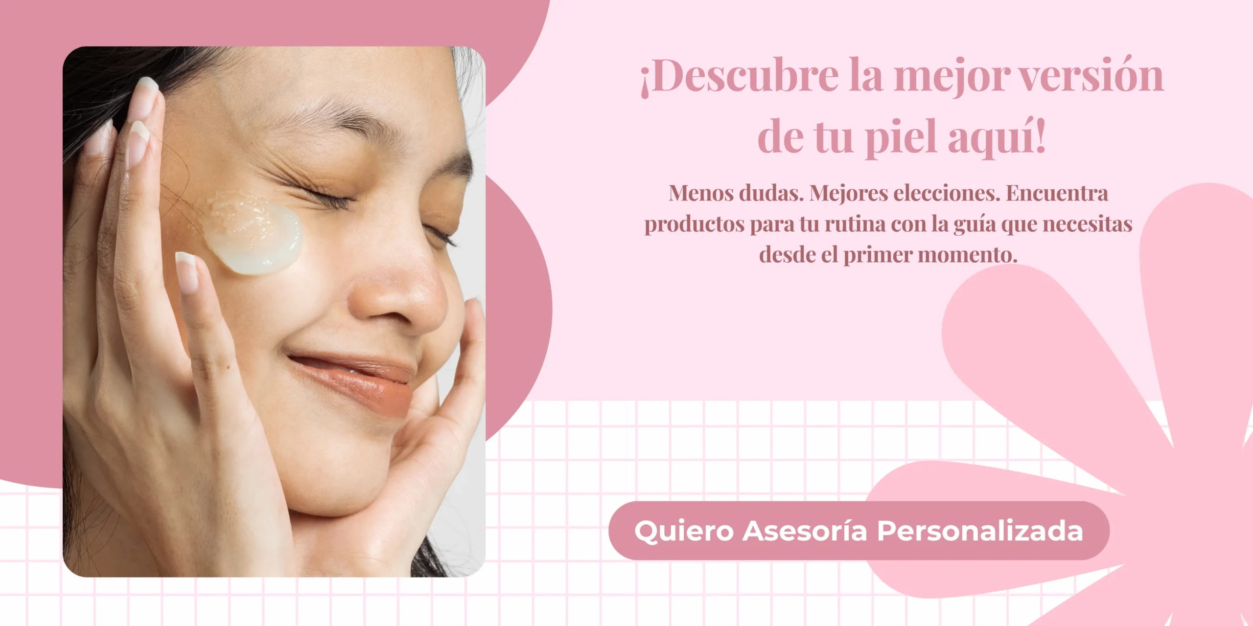 Green Modern Aesthetic Minimalist Natural Glow Skincare Banner
